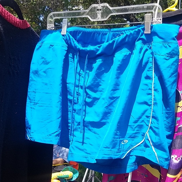 Bright Blue Champion Running Shorts - Picture 2 of 6